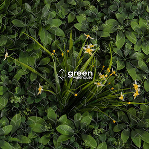 El Follaje Artificial Aralia tiene una gran cantidad de acabados y variedad de hojas en combinación de flores de orquídea y diferentes helechos.