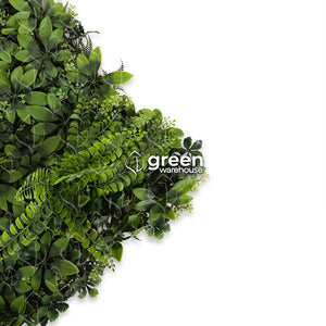 El Follaje Artificial Aralia tiene una gran cantidad de acabados y variedad de hojas en combinación de flores de orquídea y diferentes helechos, imparten un aspecto denso y natural.