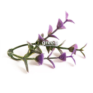 El Follaje Artificial Arrayan Morado para Muro Verde, tiene pequeñas hojas de color verde con puntas de color morado. 
