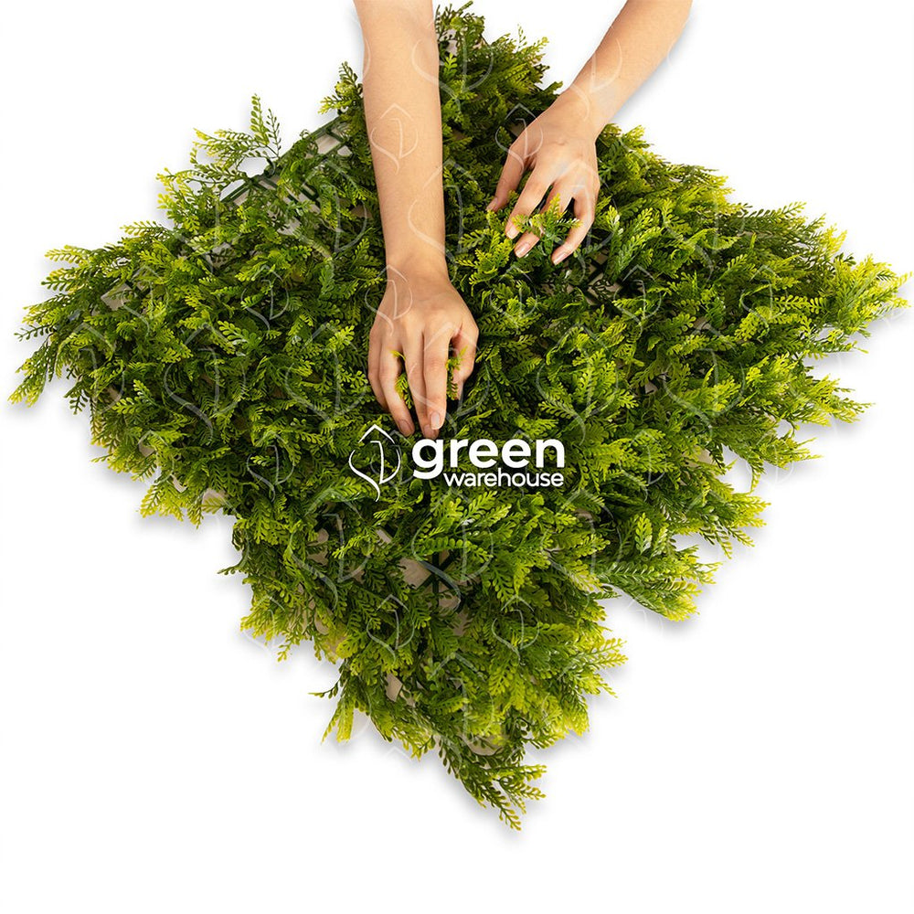 El Follaje Artificial Helecho Japonés los caracteriza su acabado texturizado con un color amarillo verdoso para lograr la apariencia fresca de helecho. Llena de vida y contrasta perfectamente con colores fuertes y oscuros, generando una atmósfera de humedad y frescura, así como un realismo sin igual. 