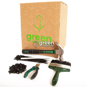 Con la finalidad de ofrecer una asesoría completa, en Green Warehouse te ofrecemos una diversa gama de materiales de instalación de la más alta calidad; queremos que tu espacio quede justo como lo imaginaste. El kit de instalación contiene lo necesario para que puedas instalar sin ningún problema nuestros productos.