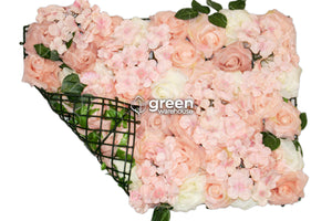 Abril es uno de los Paneles de Flores más bonitos para la decoración de interiores, ya que sorprende con sus hermosas flores de hortensias y rosas, con pétalos en tonos Ivory y durazno, que lo hace perfecto para crear muros flores elegantes y coloridos. 
