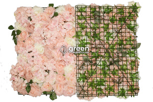 Abril es uno de los Paneles de Flores más bonitos para la decoración de interiores, ya que sorprende con sus hermosas flores de hortensias y rosas, con pétalos en tonos Ivory y durazno, que lo hace perfecto para crear muros flores elegantes y coloridos. 